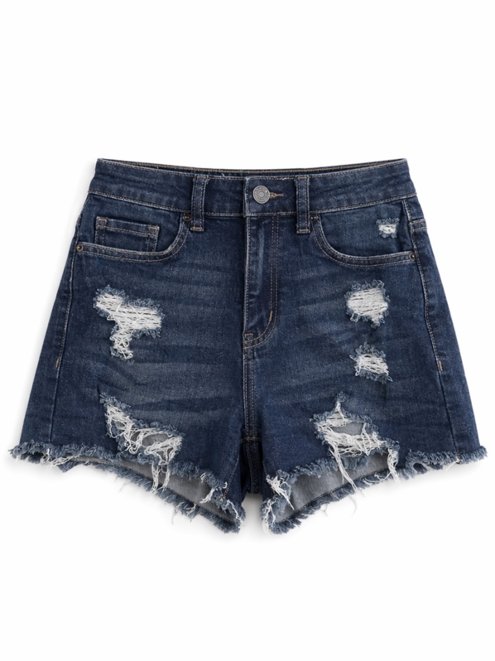 4/$20➡️ Sonoma SO Dark Blue Distressed Jean Shorts 2” Inseam – 25 (Size 1) EUC